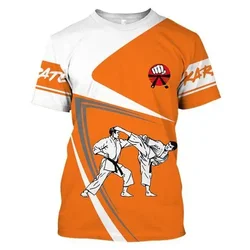 Taekwondo Jersey T-Shirt Women Men T-shirt Short Sleeve Sports Quick Drying Tops Summer New  Breathable Tees Men's Clothing