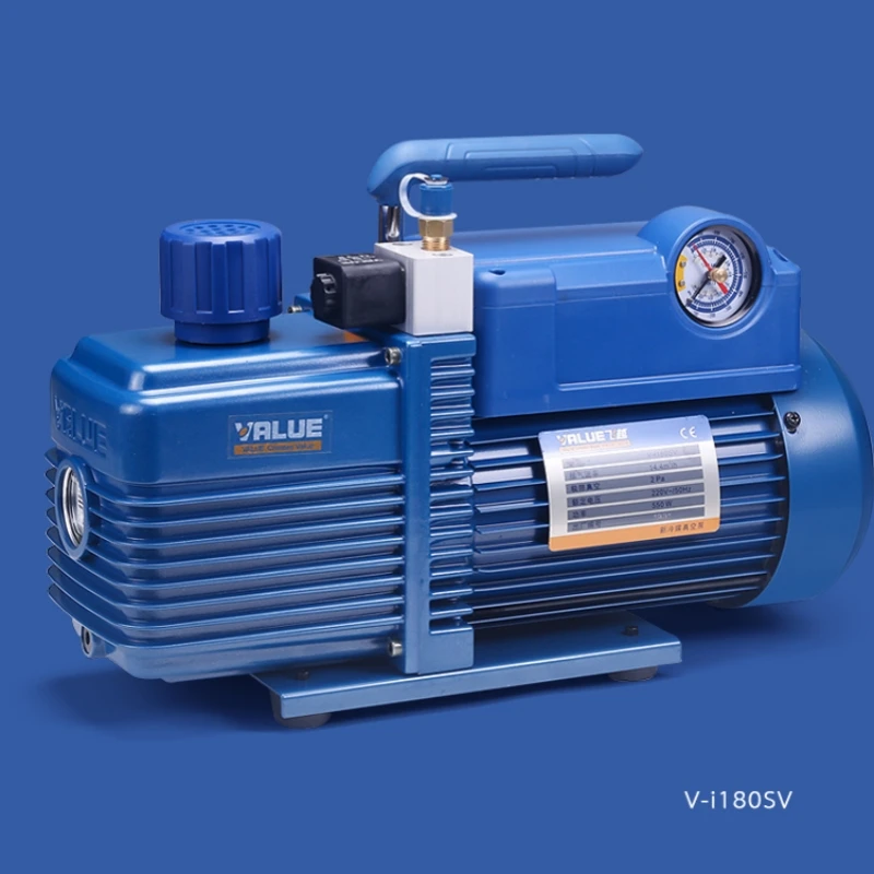 V-i180SV 3/4HP Single Stage 8CFM 240L HVAC Refrigeration Vacuum Pump for R410-for HVAC Applications Aspirator Pump