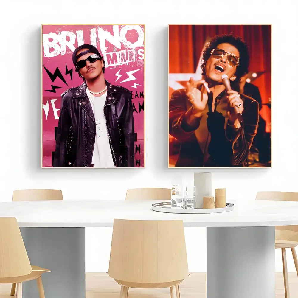 Dynamic Performer Bruno Mars Poster Wall Art Print Decorative Mural Home Decor Gift Unframed