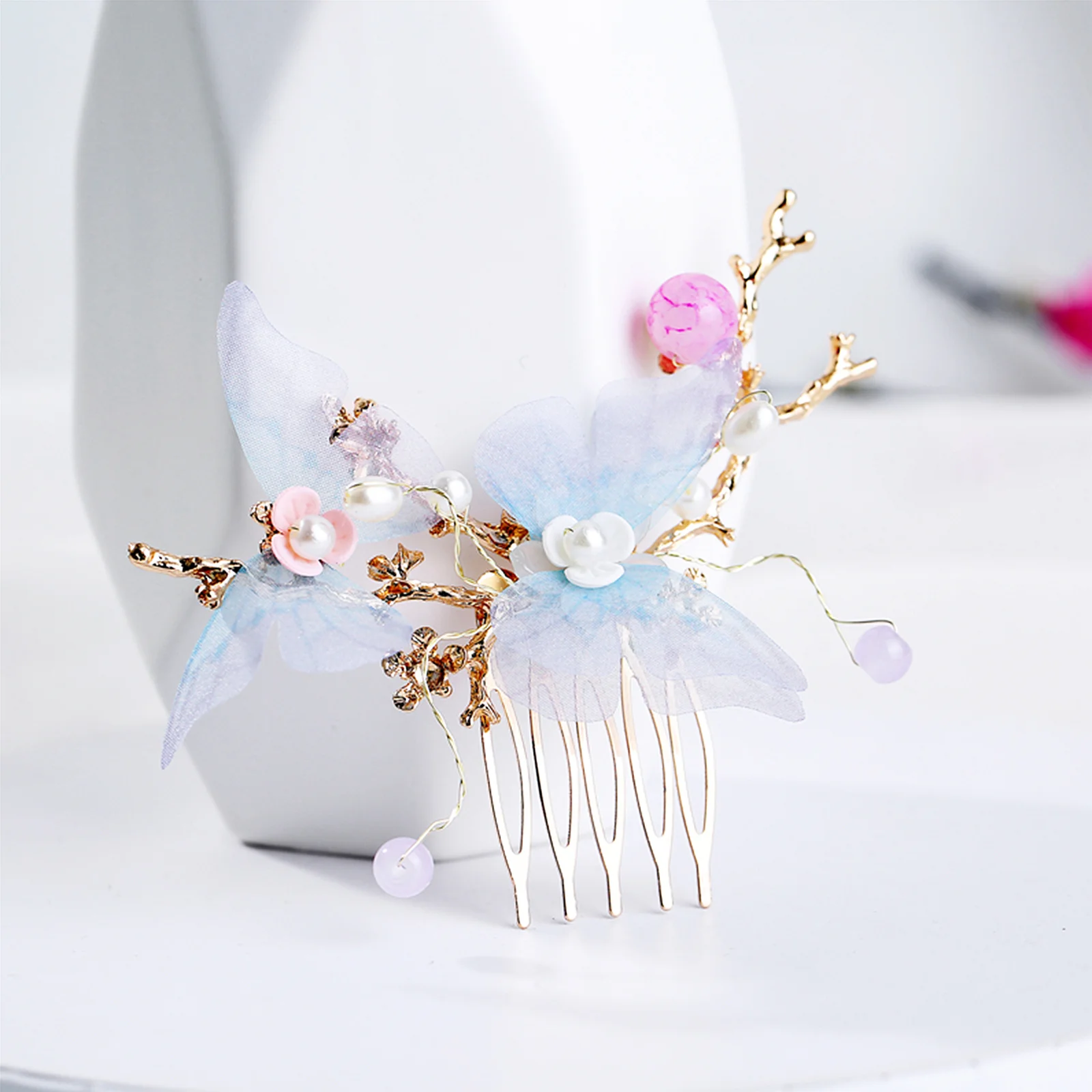 

Retro Butterflies Hairpin Hair Stick Vintage Ancient Style for Festival Ceremony Hair Accessories Butterflies Headwear