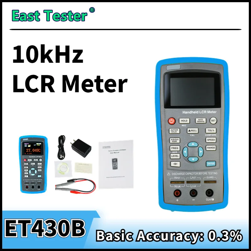 ET430 ET432 ET433 ET431 ET430B Handheld LCR High Precision Digital Bridge TFT Liquid Crystal Dissolution Resistance Met