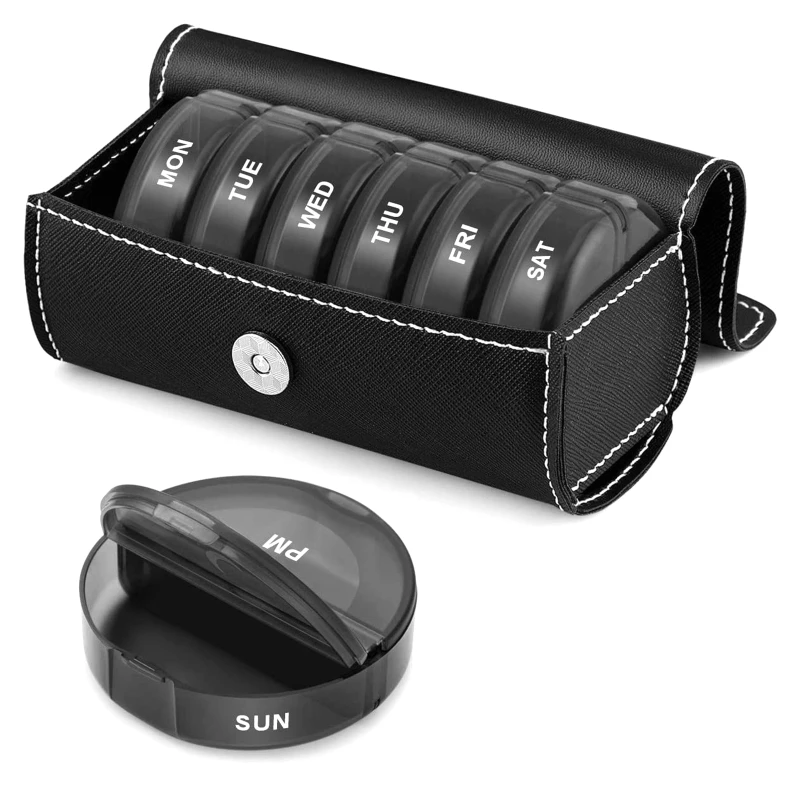 

Portable 14 Grid Medicine Storage Box Weekly Morning Night Pill Box Holder Tablet Container Healthy Care Tool for Travel