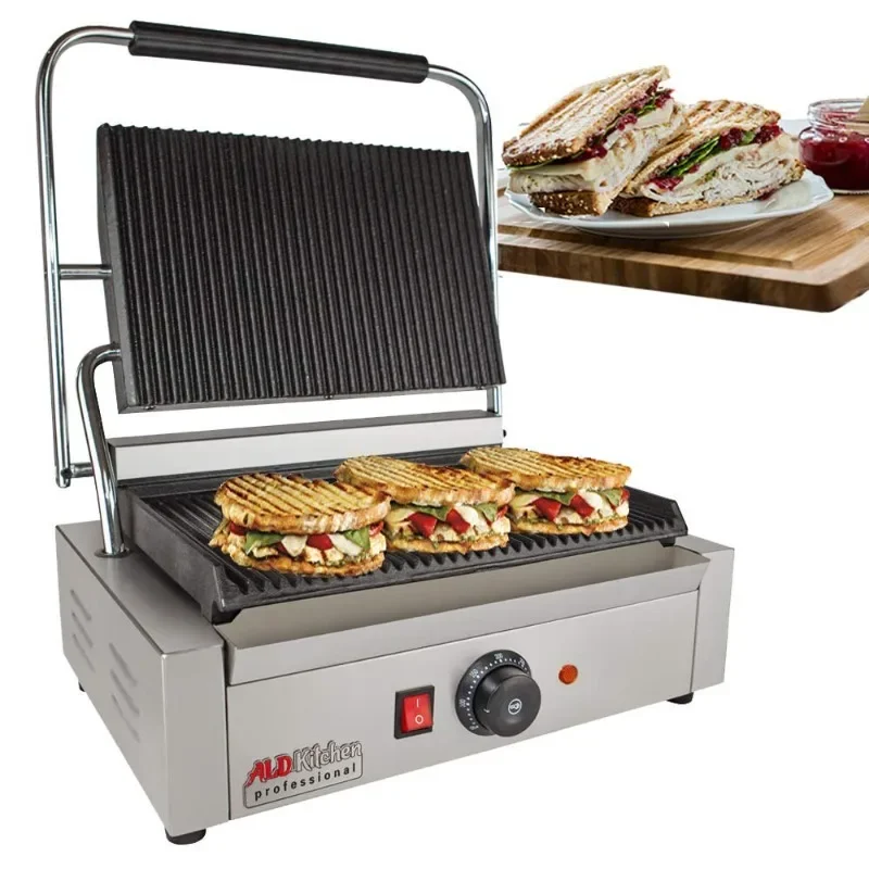 Waring Commercial WPG150 Compact Italian-Style Panini Grill, 120-volt, Silver