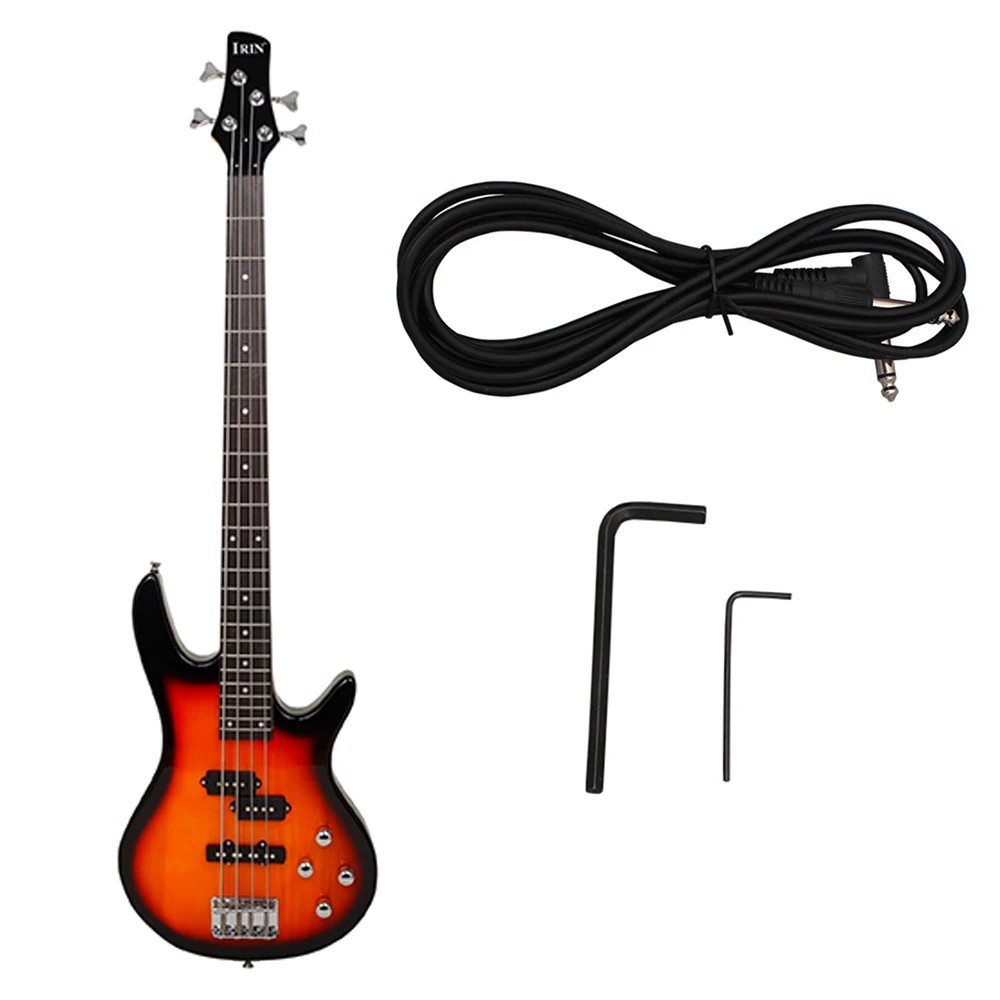 Professionelle 4-saitige E-Bassgitarre, 24 Bünde, E-Bass, Griffbrett aus massivem Holz, Saitenmusikinstrument