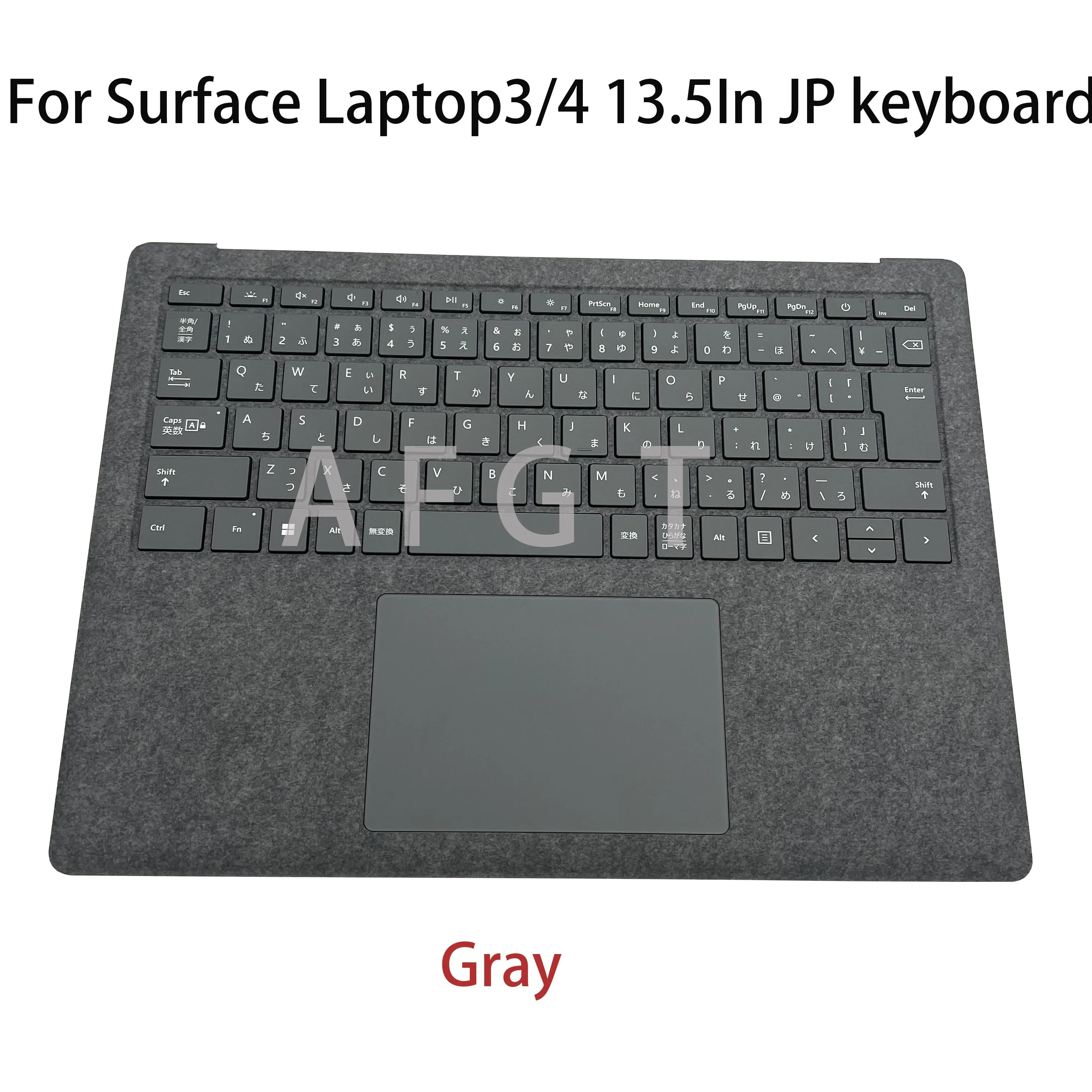 Originale per Microsoft Surface Laptop3/4 1867 1868 1950 1951 Tastiera Palmrest Cover con Touchpad 13.5 '' Nero Grigio Versione JP