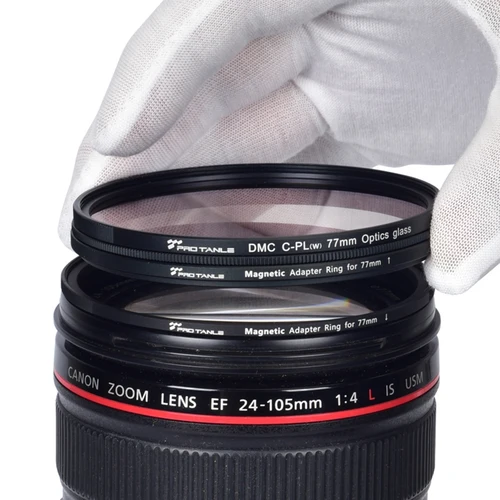 Imagen 2 del producto Kit de anillo adaptador de filtro magnético, adaptador de anillo de 67mm/ 72mm/ 77mm/ 82mm para filtro y lente, anillo adaptador magnético