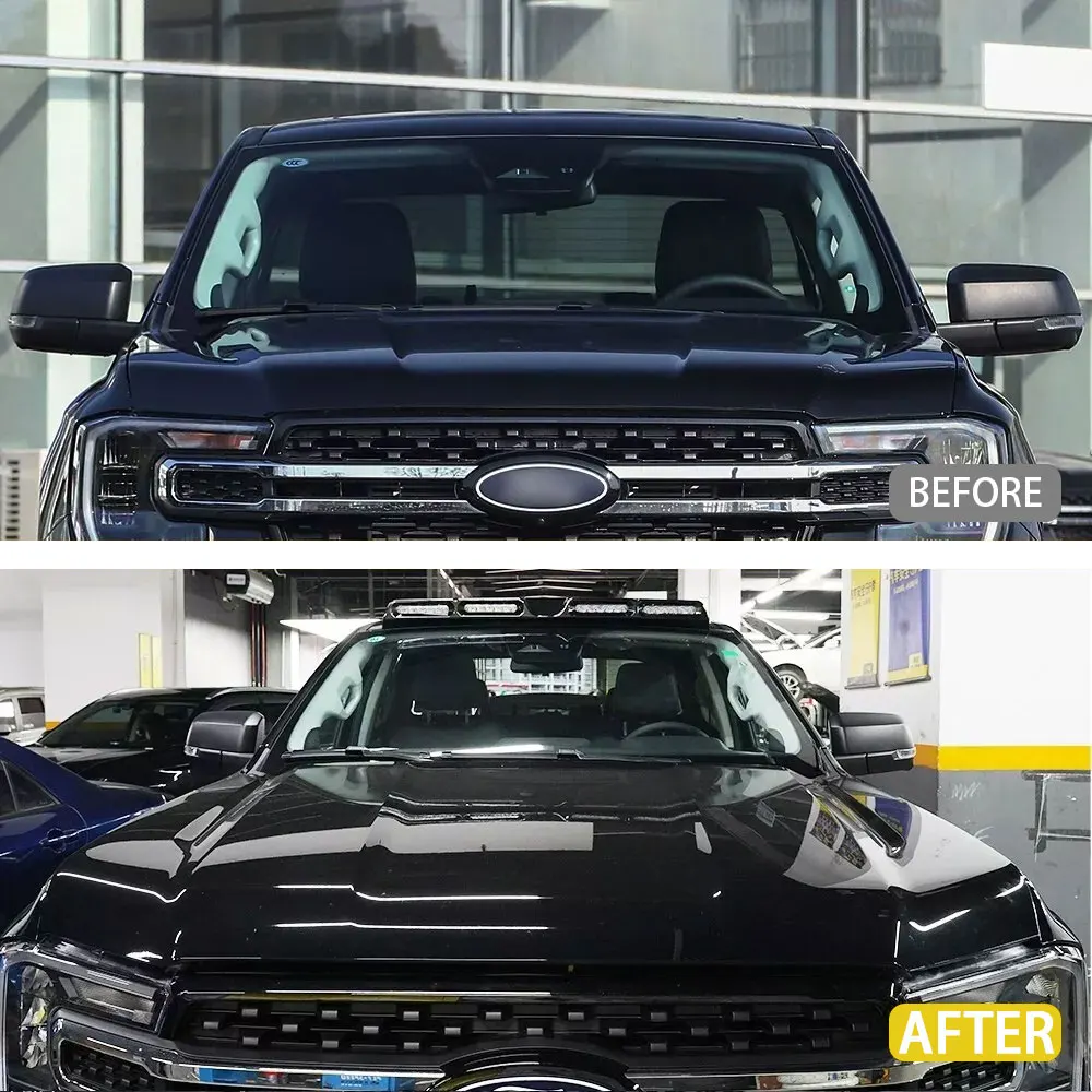 For Ford RANGER T9 2023 Car LED Raptor Top Roof Light Spoiler with Turn signal