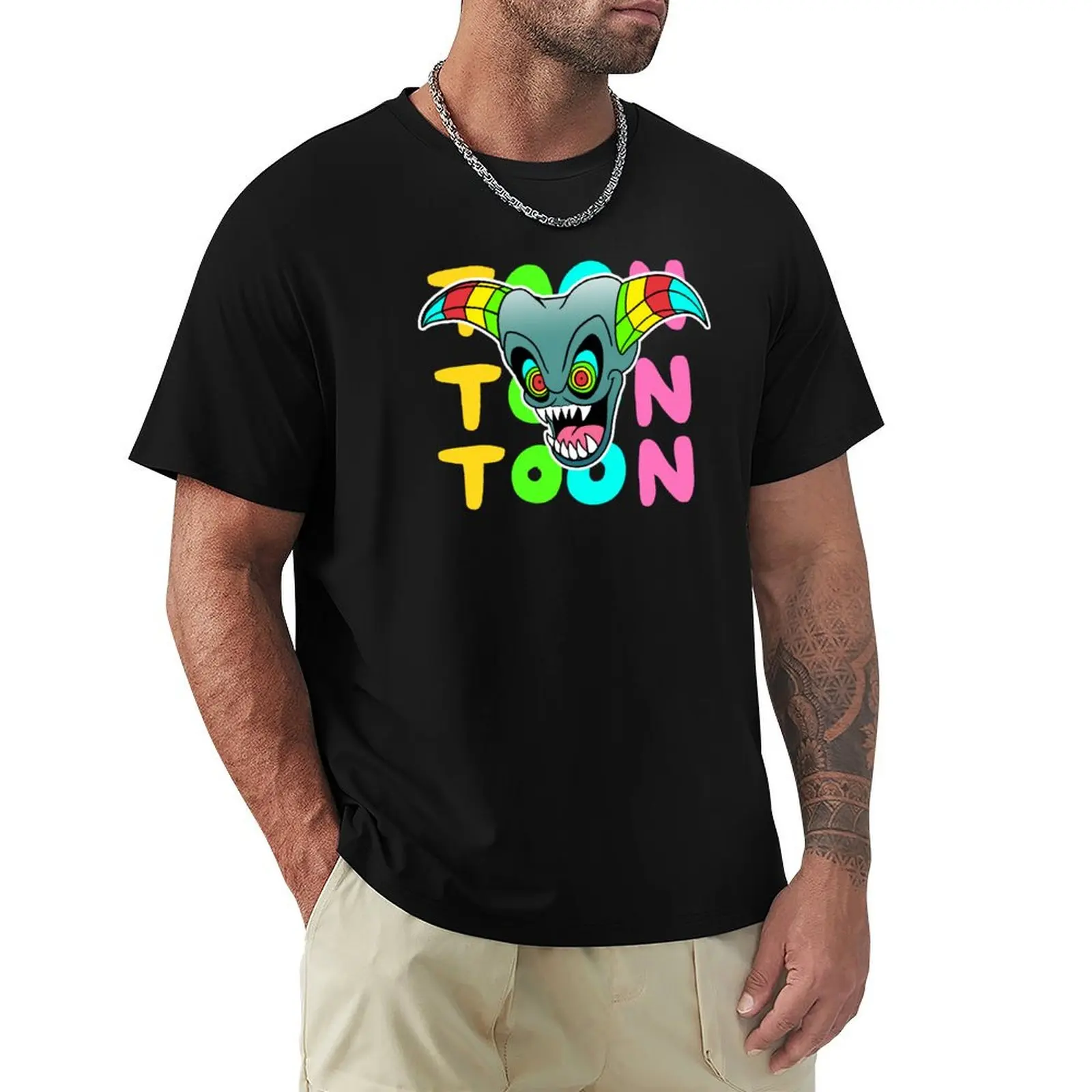 

Skull Toon Power! T-Shirt Casual Streetwear Short Sleeve Tee