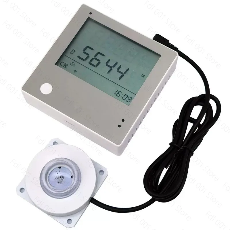 Mobile phone remote monitoring illuminance monitoring light intensity sensor temperature and humidity outdoor high-precision