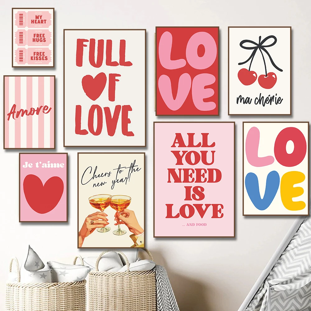 Resin Art Quotes - Максималистичные постеры с цитатами о любви