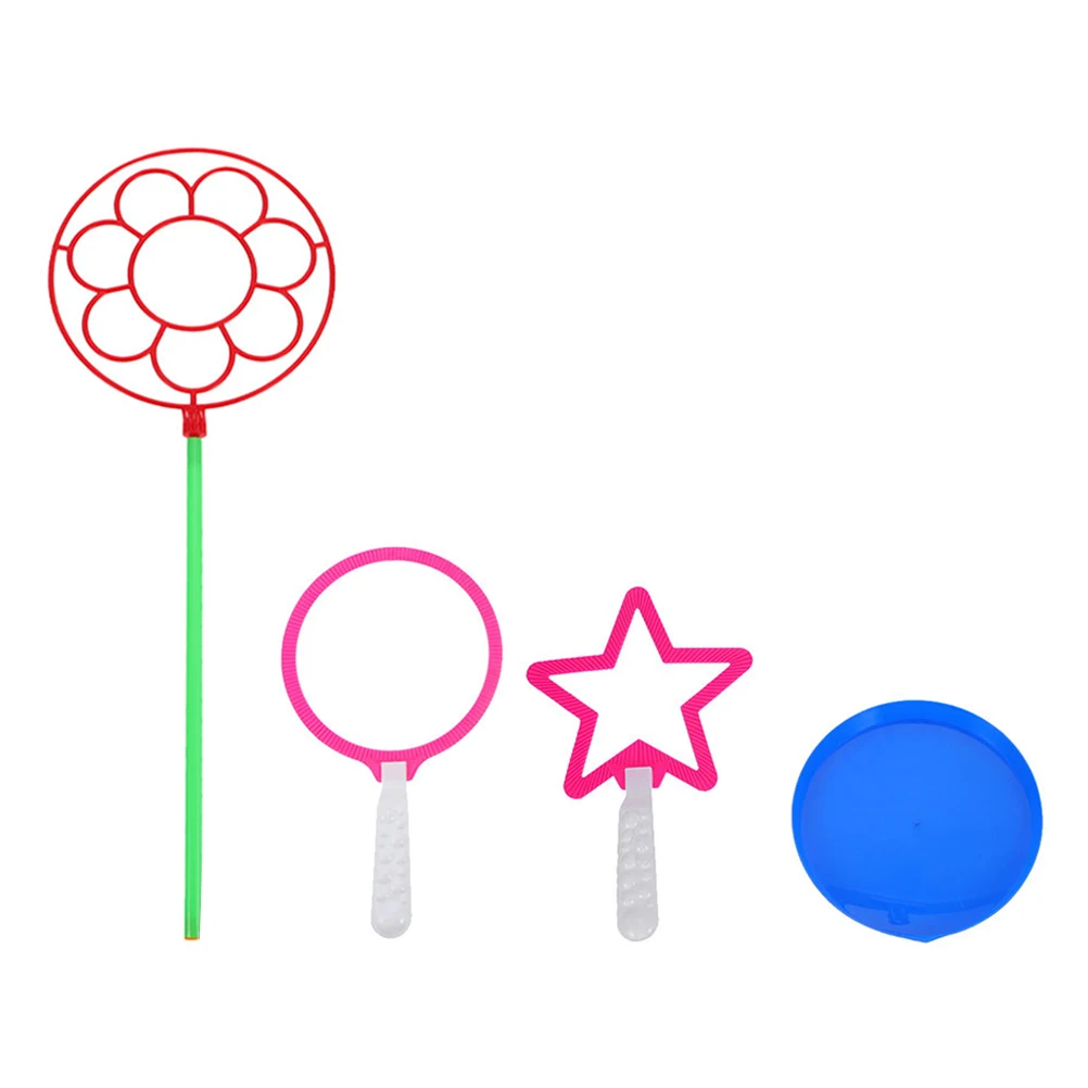 Juego de varitas de burbujas de 4 Uds., fabricantes de burbujas grandes y coloridos, regalo de fiesta al aire libre, diversión para niños y familia, fabricante de burbujas, recuerdos de fiesta