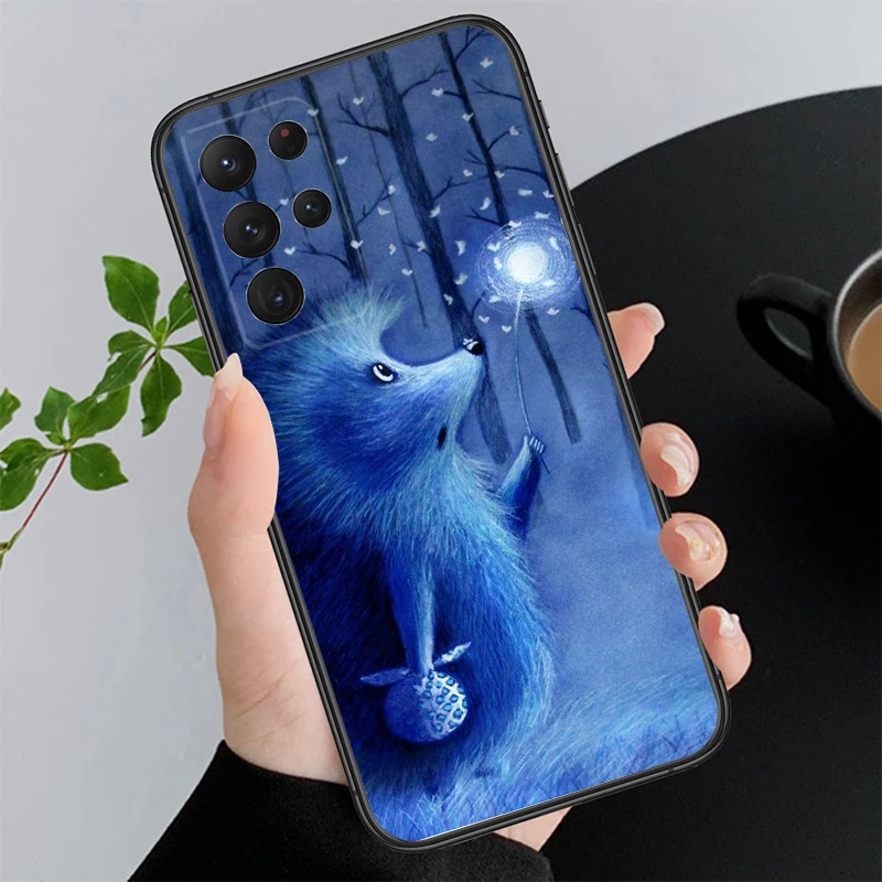 Phone Case for Samsung Galaxy A73 A13 A22  A32 A71 A33 A52 A53 A72 A73 A51 A31 A23 A34 A54 A52 A53S Hedgehog in the Mist Funda