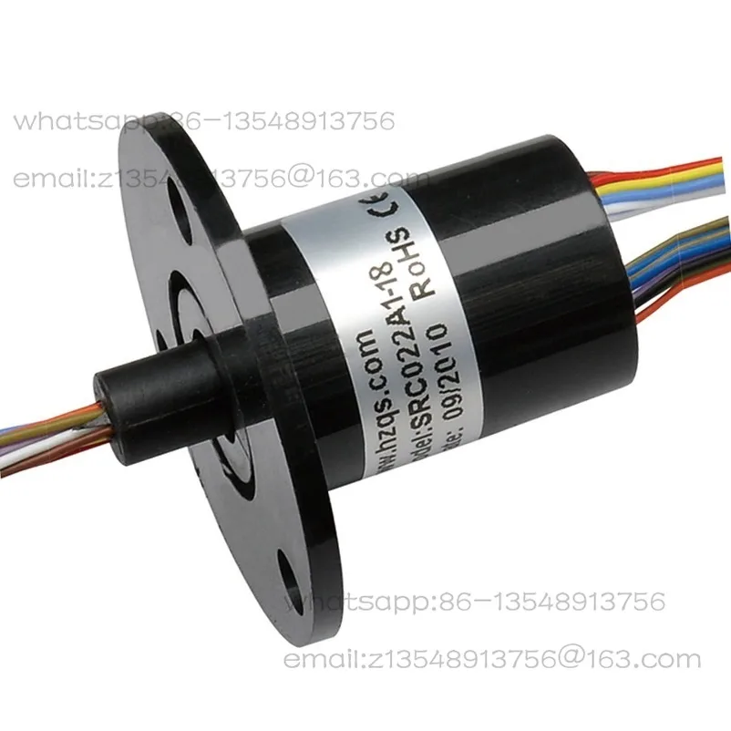 SRC022-6, SRC022-12 Diameter 22mm Cap Slip Ring, 6, 12, 24, 30, 36 Conductive Slip Ring