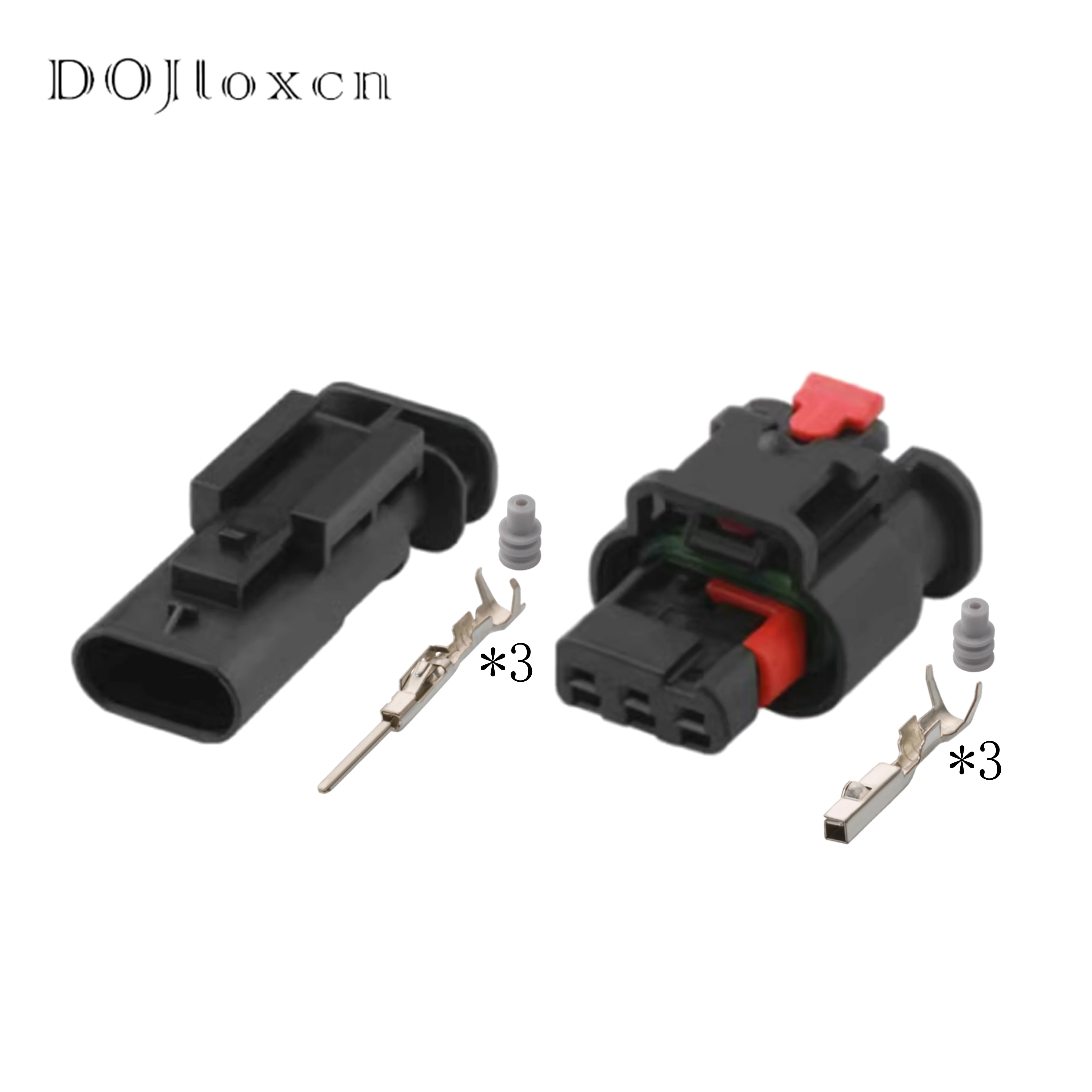 3 Pin Car Waterproof Parking Sensor Plug Automotive Reversing Radar Connector 1488991-5 1-1703494-1 For Land Rover Ford