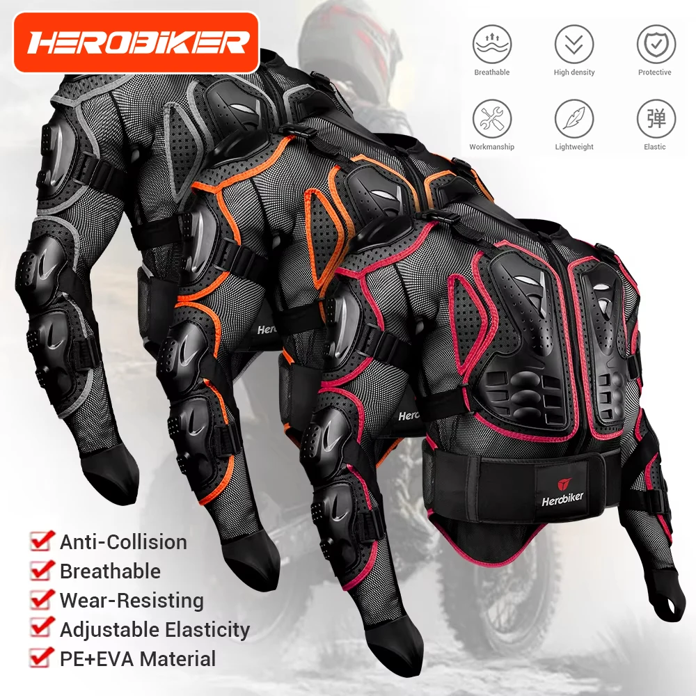 

New Men's Motorcycle Jackets Full Body Armor Protection Jackets Motocross Enduro Racing Moto Protective Equipment Clothes S-5XL