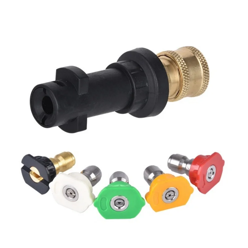 High Pressure Washer Nozzle Adaptor Washer Gun to Quick Connector Disconnect Release Wand Lance Car Washer Sprayer Accessory