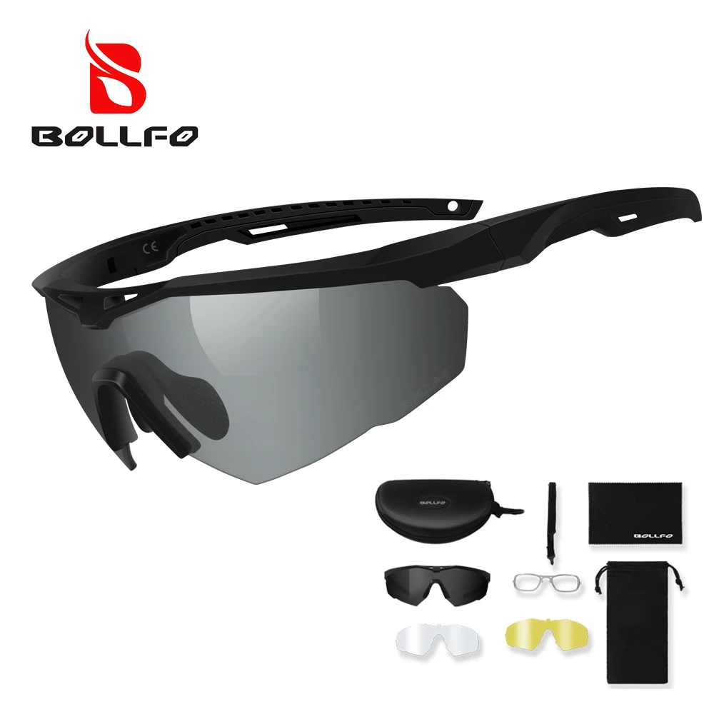 AliExpress 3 Lens Impact-Resistant Shooting Glasses 2.5mm Military Tactical Glasses Anti-Fog Windproof Road Cycling Goggles Antiparras