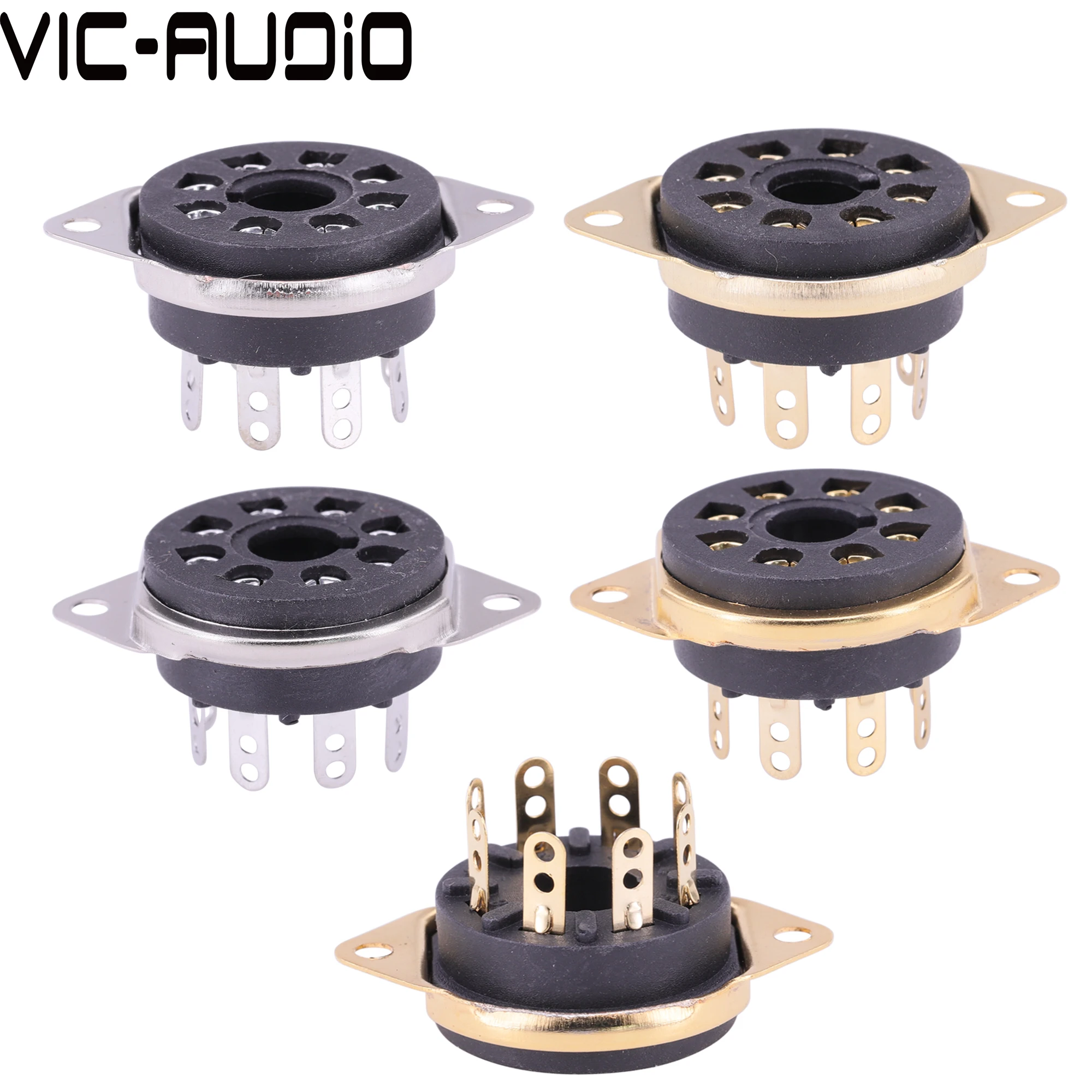 

8Pin Tube Socket GZS8-B Vintage Valve Base For KT88 6V6 6L6 EL34 6N8P CV181 6N9P 6SN7 Electron Tube Amplifier HIFI Audio DIY