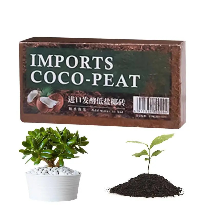 Natural Organic Compressed Coconut Coir Fiber High Nutrition Coconut Soil Coco Fiber for Planting Vegetable Fruit