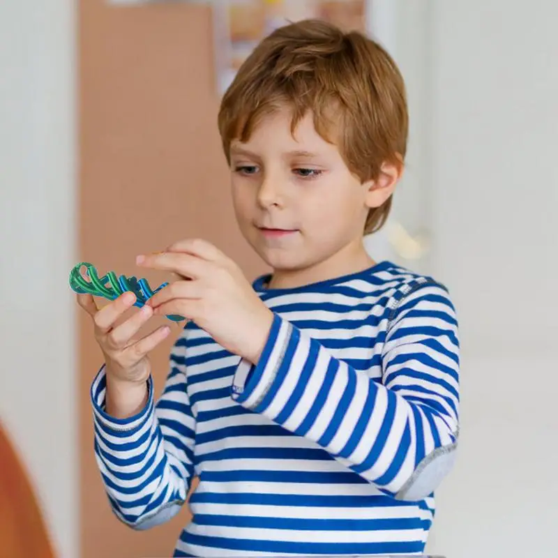 Spiral Fidget Toy 3D Printed Spiral Fidget Portable Cylinder Sensory Educational Toy for Kids Adults Christmas Birthday School