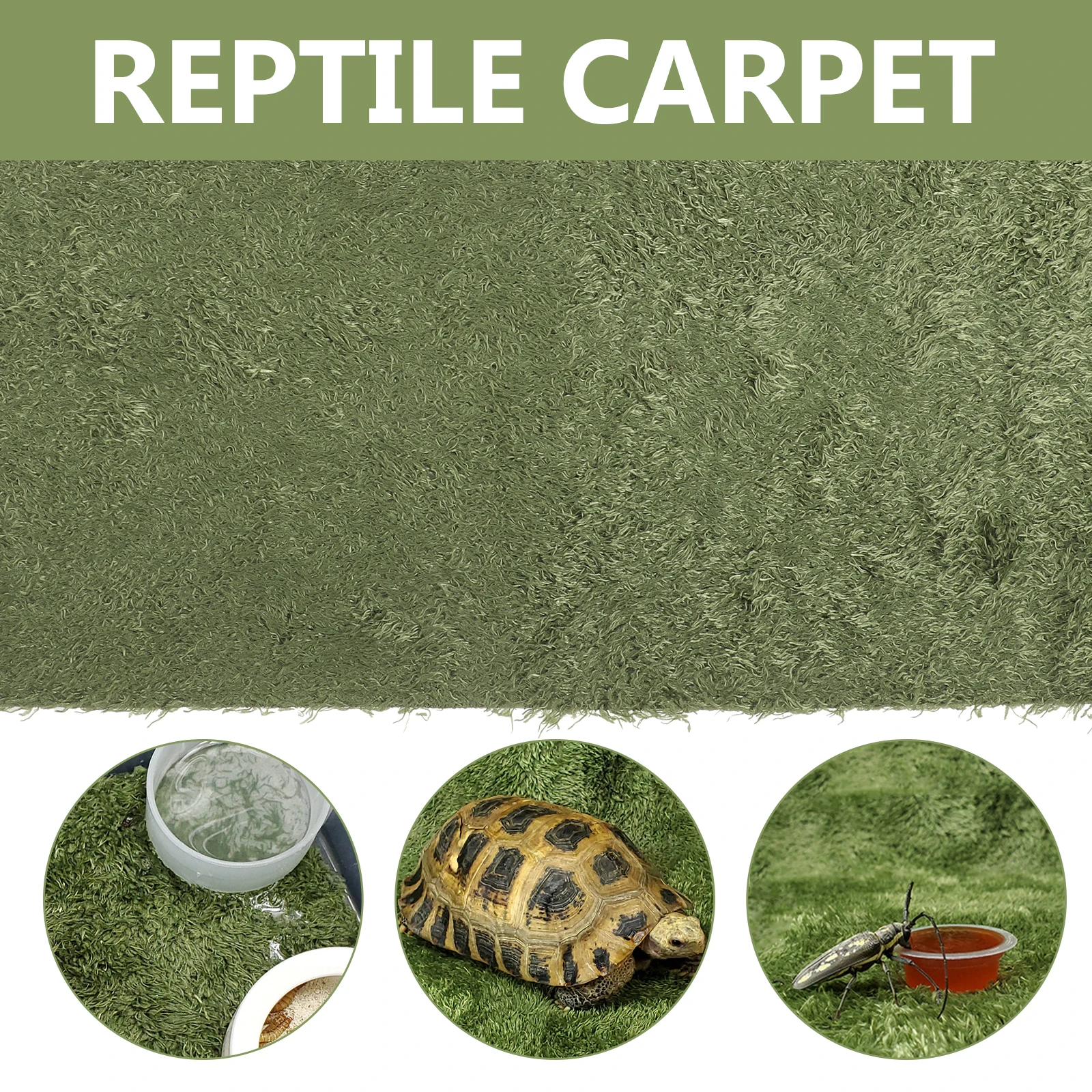 

Fake Lawn 40x40cm Reptile Carpet Tortoise Bedding Substrate Reusable Mat Liner Pet Flooring Grass Pad Snake TORTOISE Lizard