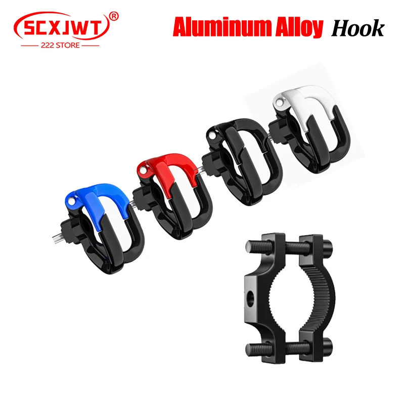 4 Color Multifunction Motorcycle Hook  Hanger Helmet Claw Double Bottle Carry Holders For  Scooter E-Bike Accessories