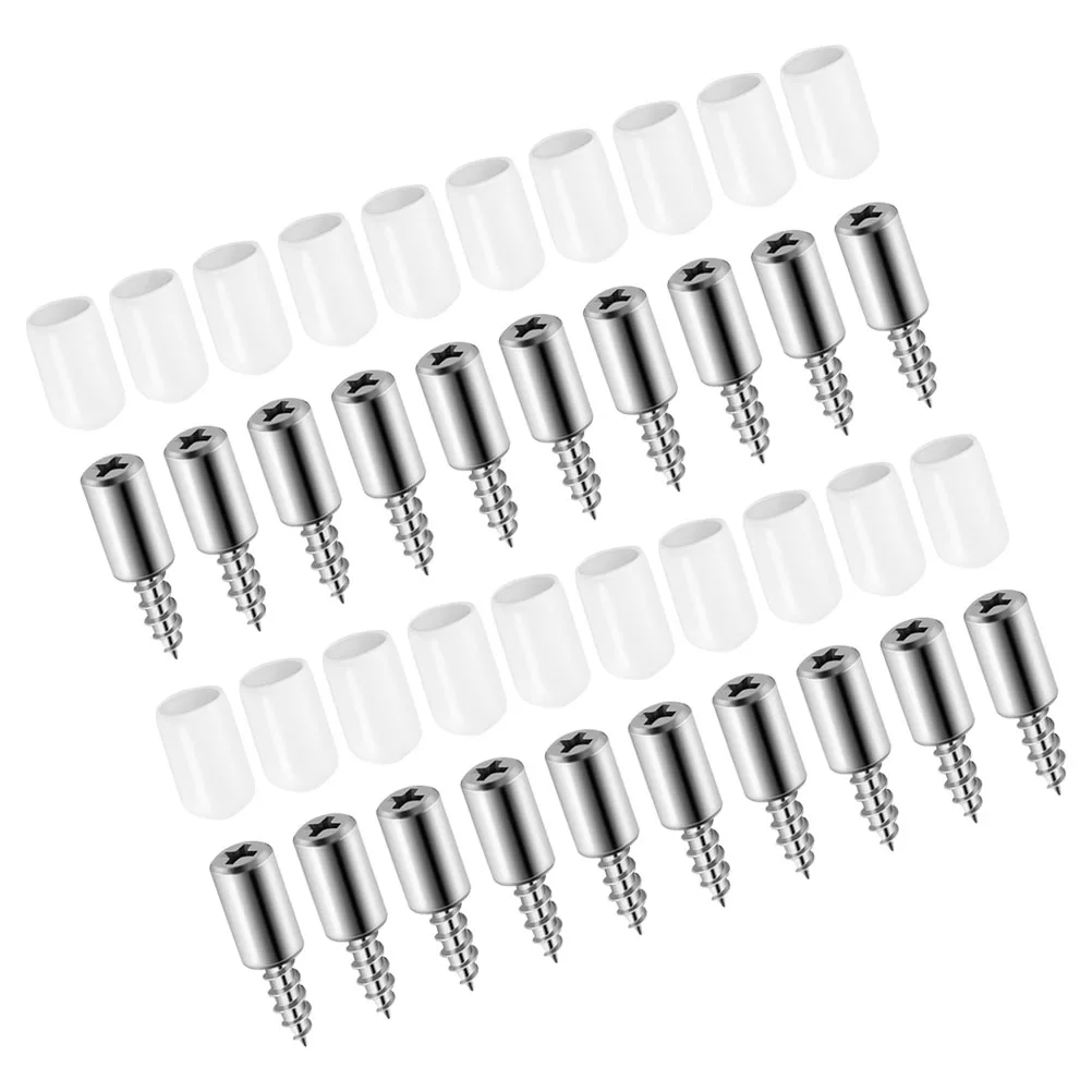 20 tornillos de tablero laminado, pasadores de estante autorroscantes para pequeños tornillos de madera autorroscantes para partición de armario