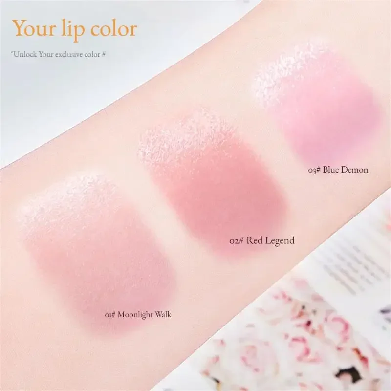 Flower Transparent Lipstick Lasting Moisturizer Crystal Jelly Lipsticks Temperature Color Changing Waterproof Lip Balm