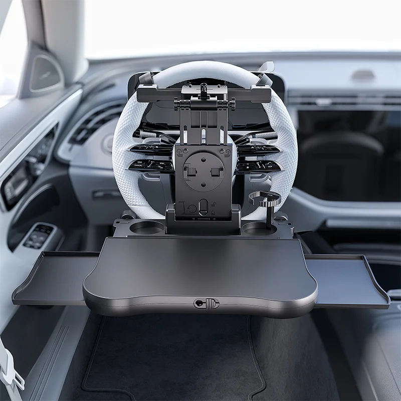 Multifunctional A08 drawer car desk, retractable storage dining board,space-saving lightweight tray for vehicle indoor daily use