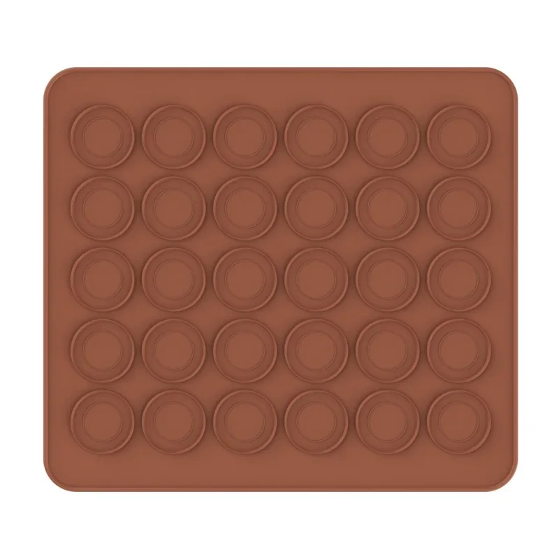 30 Holes Macaron Baking Mat Non-Stick Silicone Pastry Oven Cookies Dessert Pad DIY Tools DIY Cake Bakeware Mold for Household