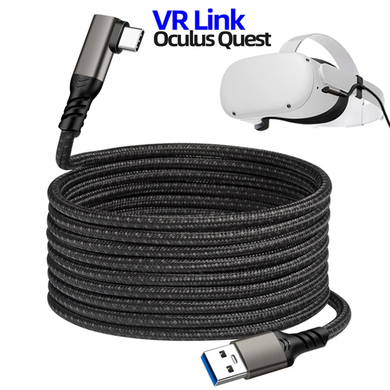 5M Data Line Charging Cable For Oculus Quest 2 Link VR Headset USB 3.2 Type C Data Transfer USB To Type-C Cable VR Cable