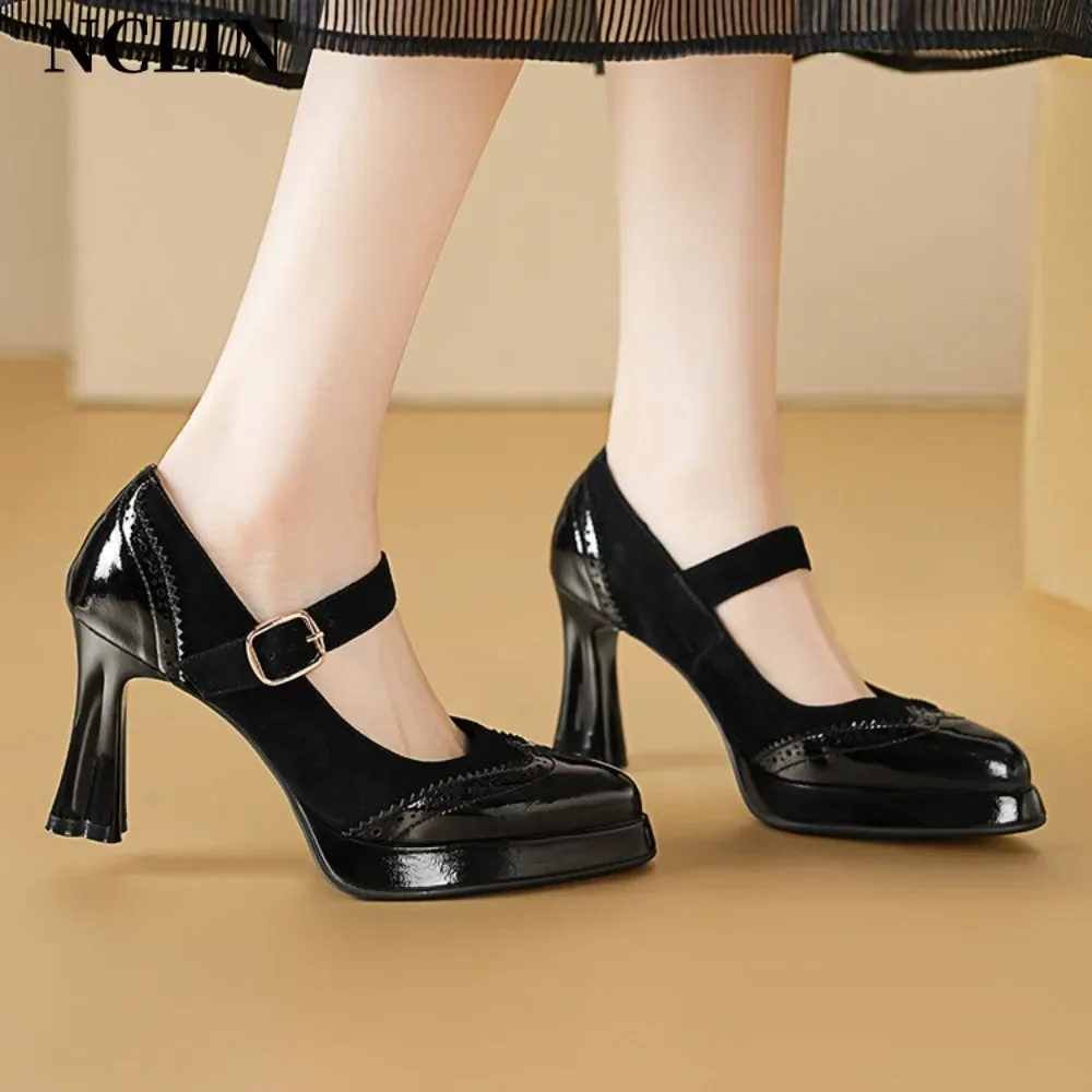 

Women Pumps Fashion Classic Patent Leather High Heels Shoes Pointed Head Paltform Wedding Women Dress Shoes White Size 39