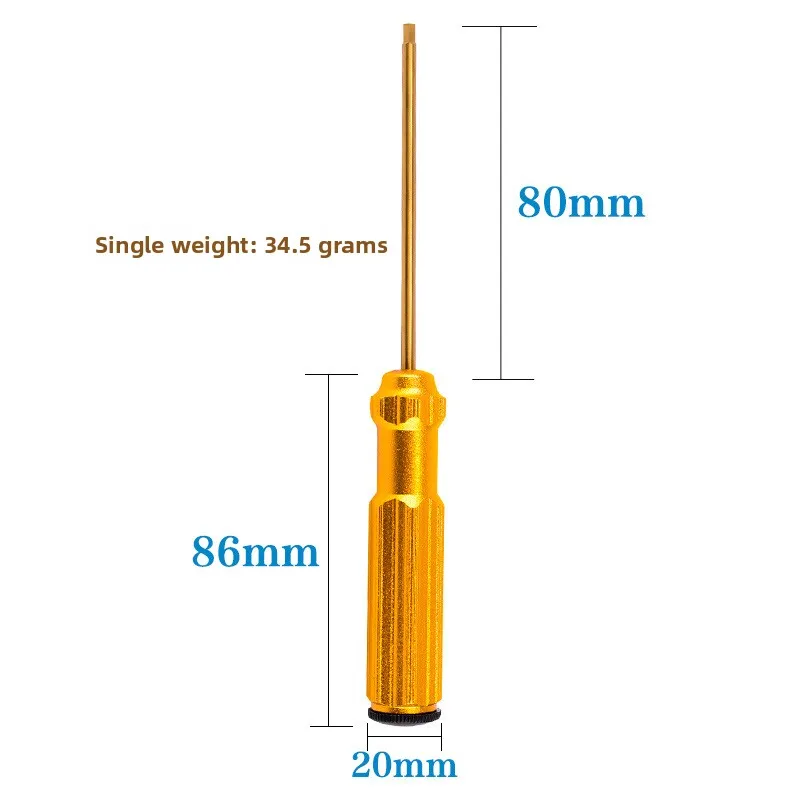 

Tools Color Handle Inner Hexagon Screwdriver/Four Pack Hexagon Handle Titanium Alloy Steel4-piece SetModel Aircraft Accessories