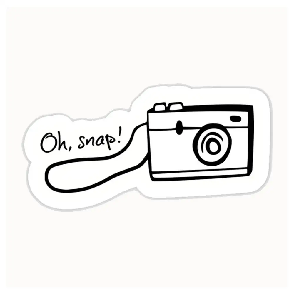 Oh, Snap! Waterproof Stickers For Decorating Car Windows Motorcycles And Computers.