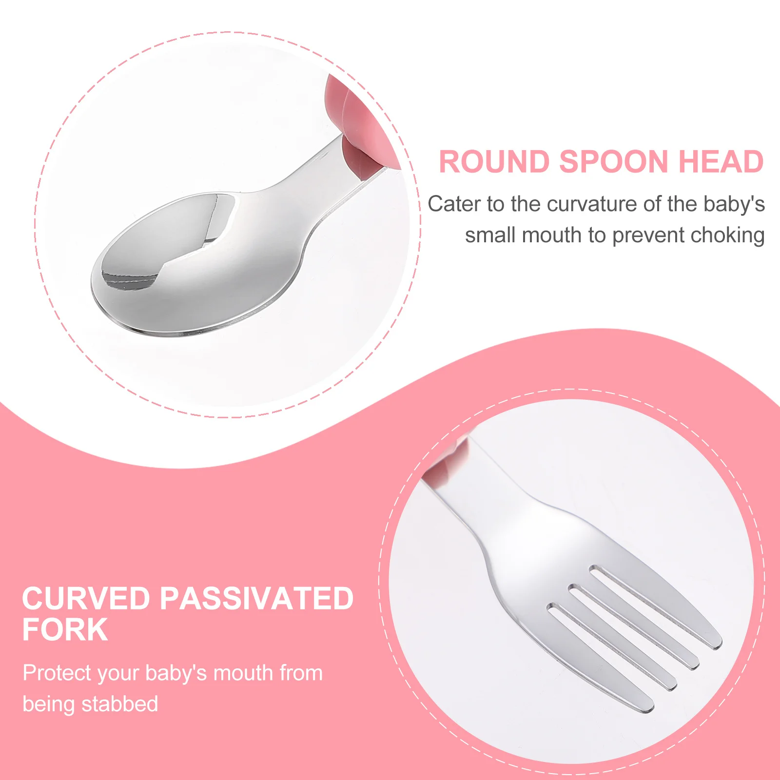 

1 комплект инструментов для еды ребенка, устойчивые к столовых приборам, идеально подходят для самостоятельного кормления ребенка на работе, использовать детские столовые приборы