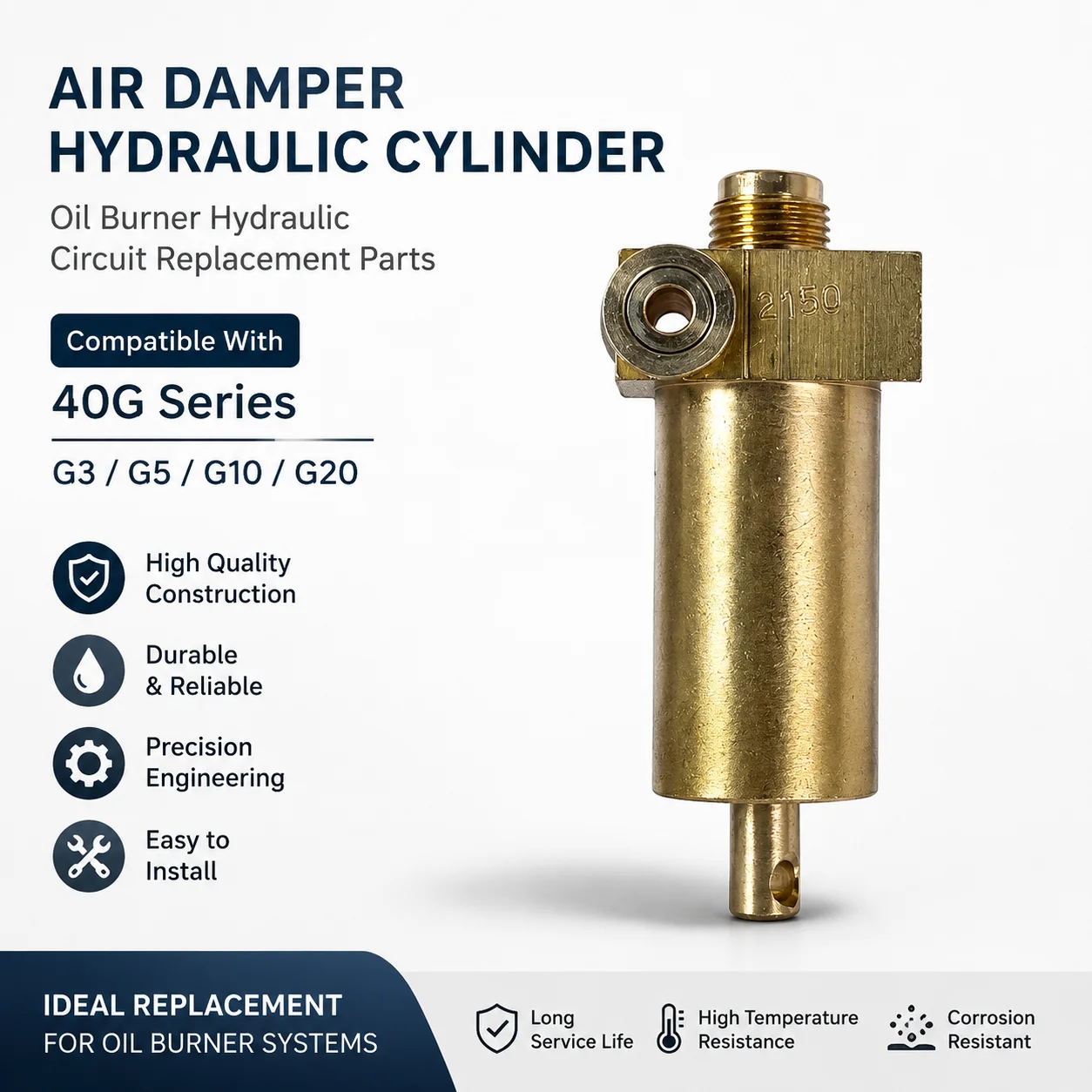 Pressure Resistant Hydraulic Cylinder Fit 40G3 40G5 40G10 40G20 Oil Combustion Machine Fuel Oil Circuit Spare Parts