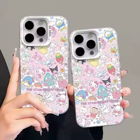 Hello Kitty Pattern Phone Case For Samsung Galaxy S25 S24 S23 S22 S21 Plus FE Ultra A25 A34 A54 A53 A55 5G A16 A36 A26 A35 Cover