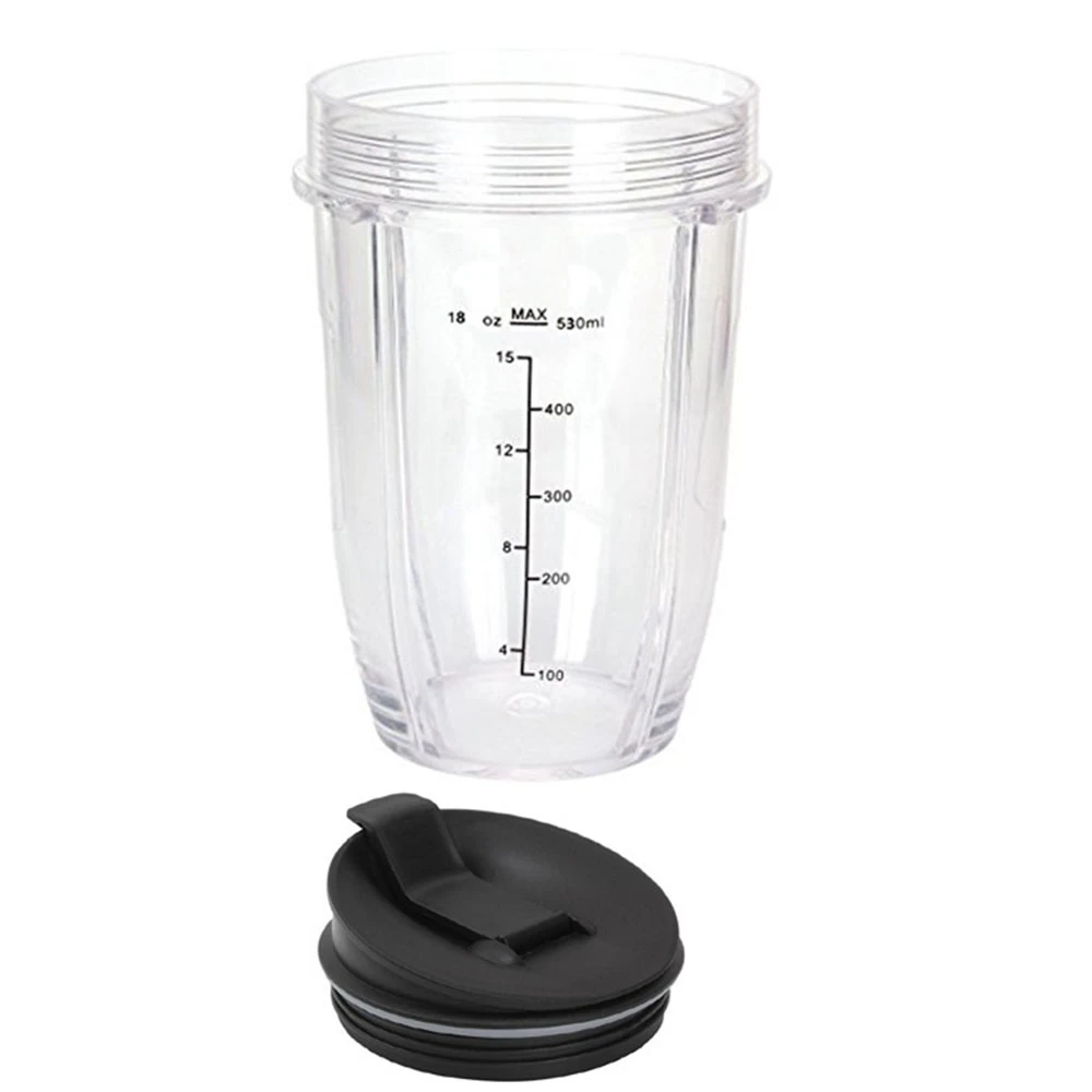 For Nutri Ninja 18 Oz Cup with 2 Sealing Caps, Suitable for 900W/1000W NINJA Juicer Series Blender (2 Pack)