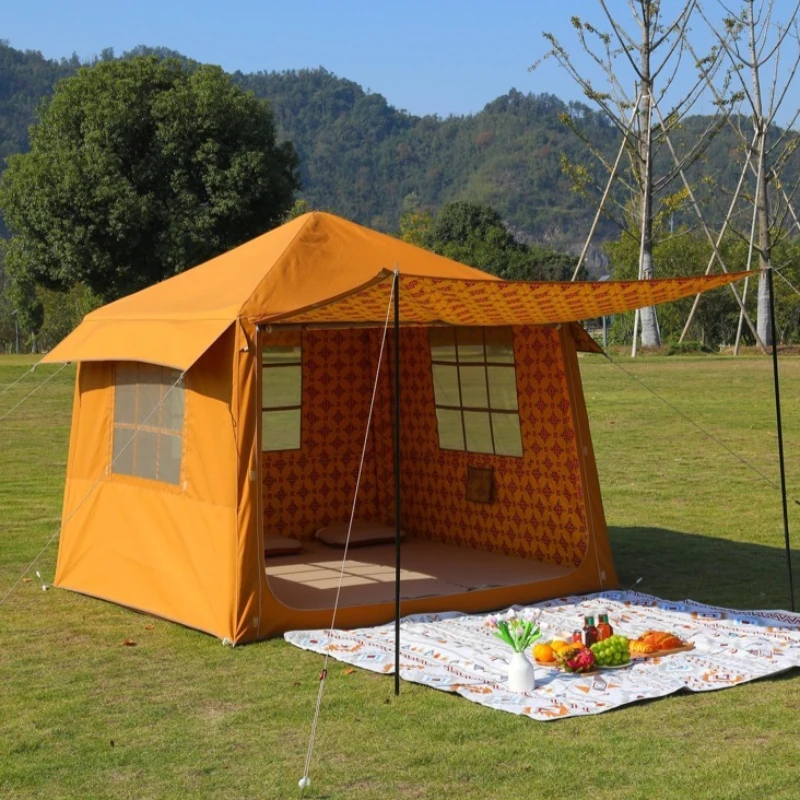 3x3x2.2m Bedouin Inflatable Desert Tent Integrated TPU Air Column Support Portable Sun Shelter For Middle East Resort Homestay