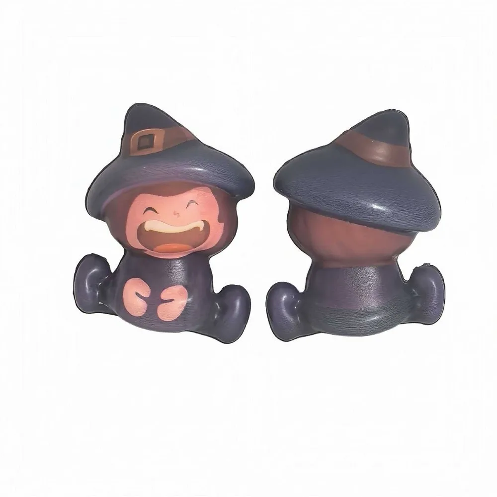 Slow Resbound Halloween Squishy Toy Slow Rising Witch Devil Reduce Pressure Toy Spider Ghost Halloween Fidget Toy