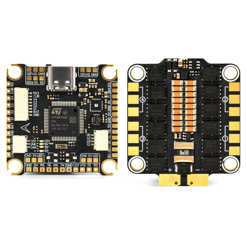 

9IMOD F405 Flight Stack F405 Flight Control 55A/60A ESC 3-6S Lipo 30.5x30.5mm ICM42688 Gyro For Remote Control FPV Racing Drone