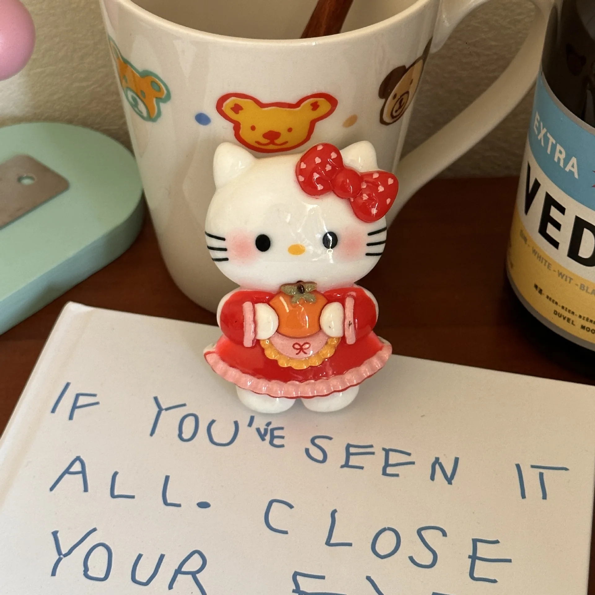 حار بيع KT القط ملصقات الثلاجة الإبداعية 3D ثلاثي الأبعاد الراتنج ملصقات الثلاجة مناسبة للاستخدام اليومي #4