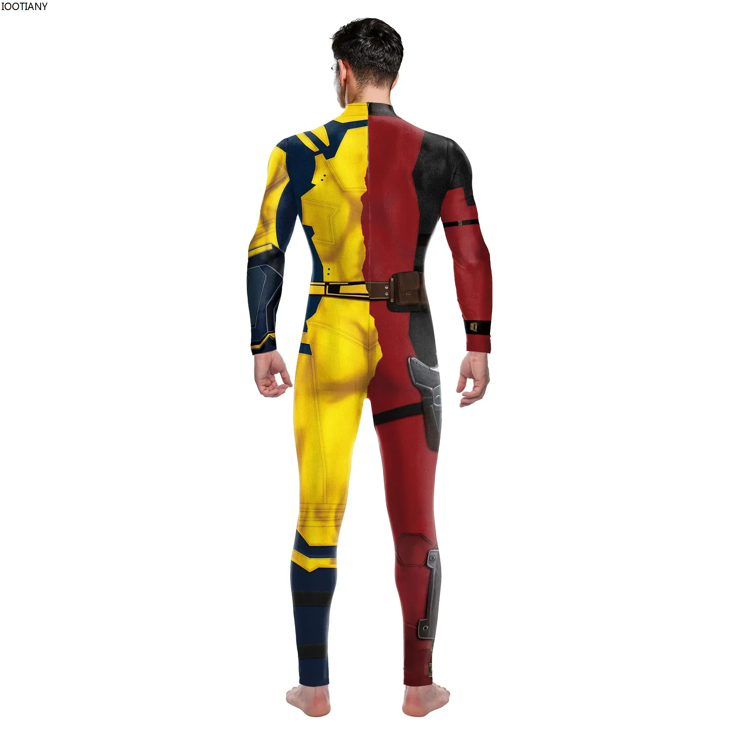 Superhero Cosplay Jumpsuit Halloween Adult Bodysuits Unisex Game 3D Print Zentai Suit Carnival Party Stage Showing Fancy Catsuit