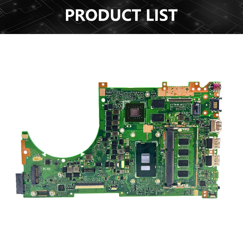 Untuk ASUS Q553U Q553UQ Mainboard Laptop Q553UB I7-6500U CPU GT940M-V2G GPU 4G RAM Papan Utama 100% Diuji VivoBook 15 Q553 S551L