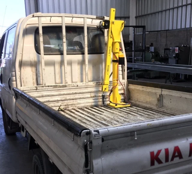 For 12/24v 500kg mini electric swivel truck cranes mounted winch pickup truck cranes
