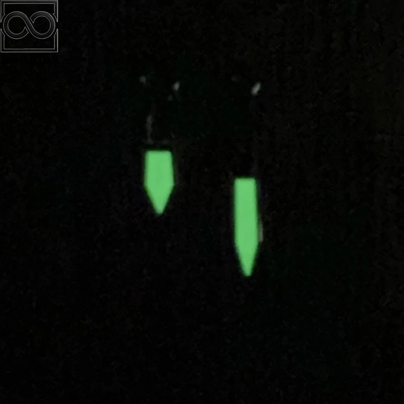 NOOKIDA NH35 เงินขัดมือสีเขียวส่องสว่าง Fit NH35 อัตโนมัตินาฬิกาอุปกรณ์เสริมอะไหล่