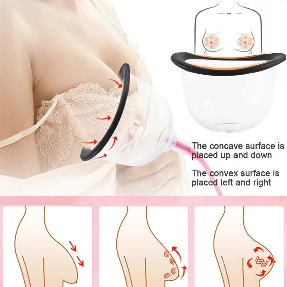 Electric Breast Enlargement Pump Chest Massage Device Big Breast Lifting Vacuum Suction Cup Nipple Enhancer Sucker Anti Sagging