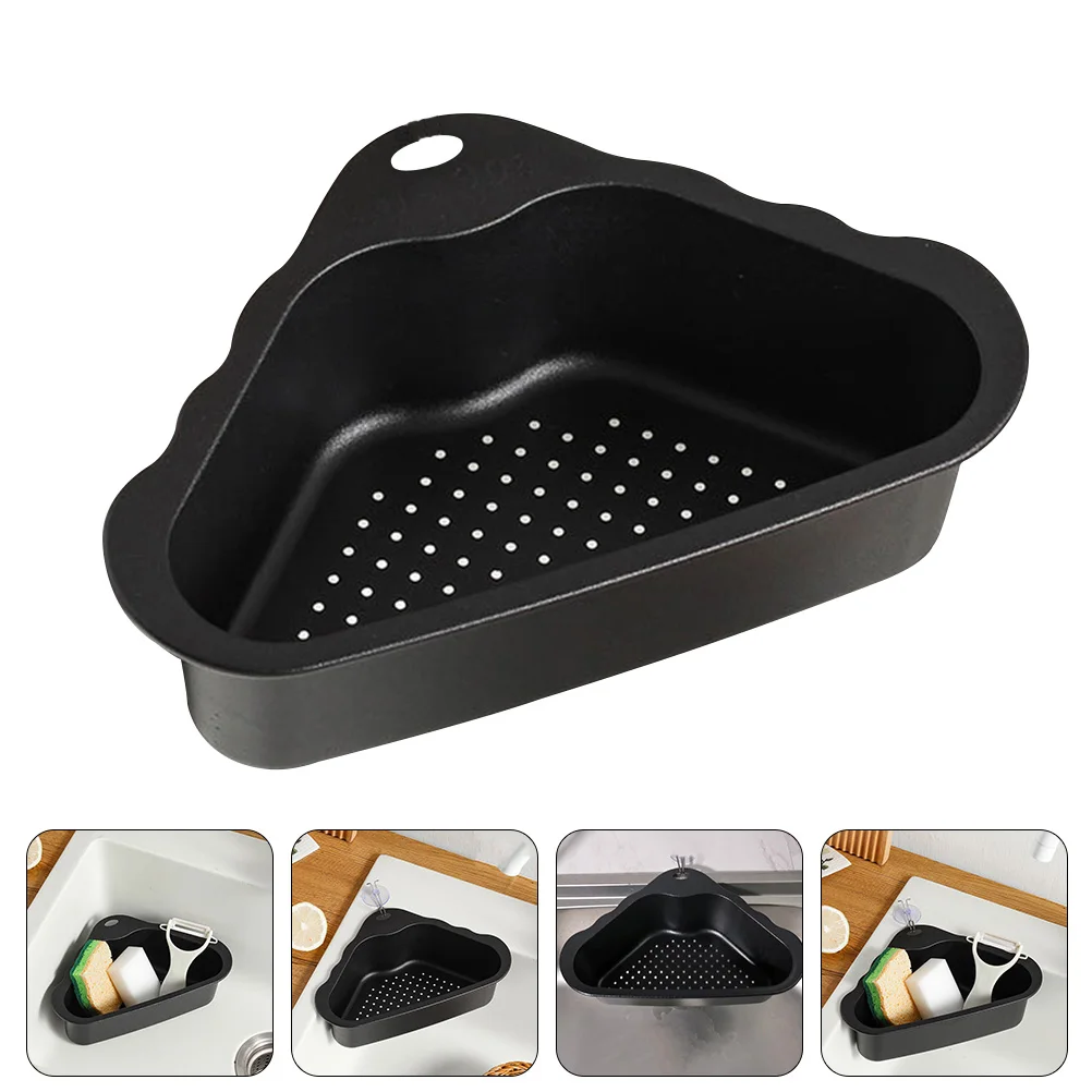 

Stainless Steel Triangle Sink Corner Strainer Kitchen Storage Rack Drain Container Home Supplykitchen Strainer Corner