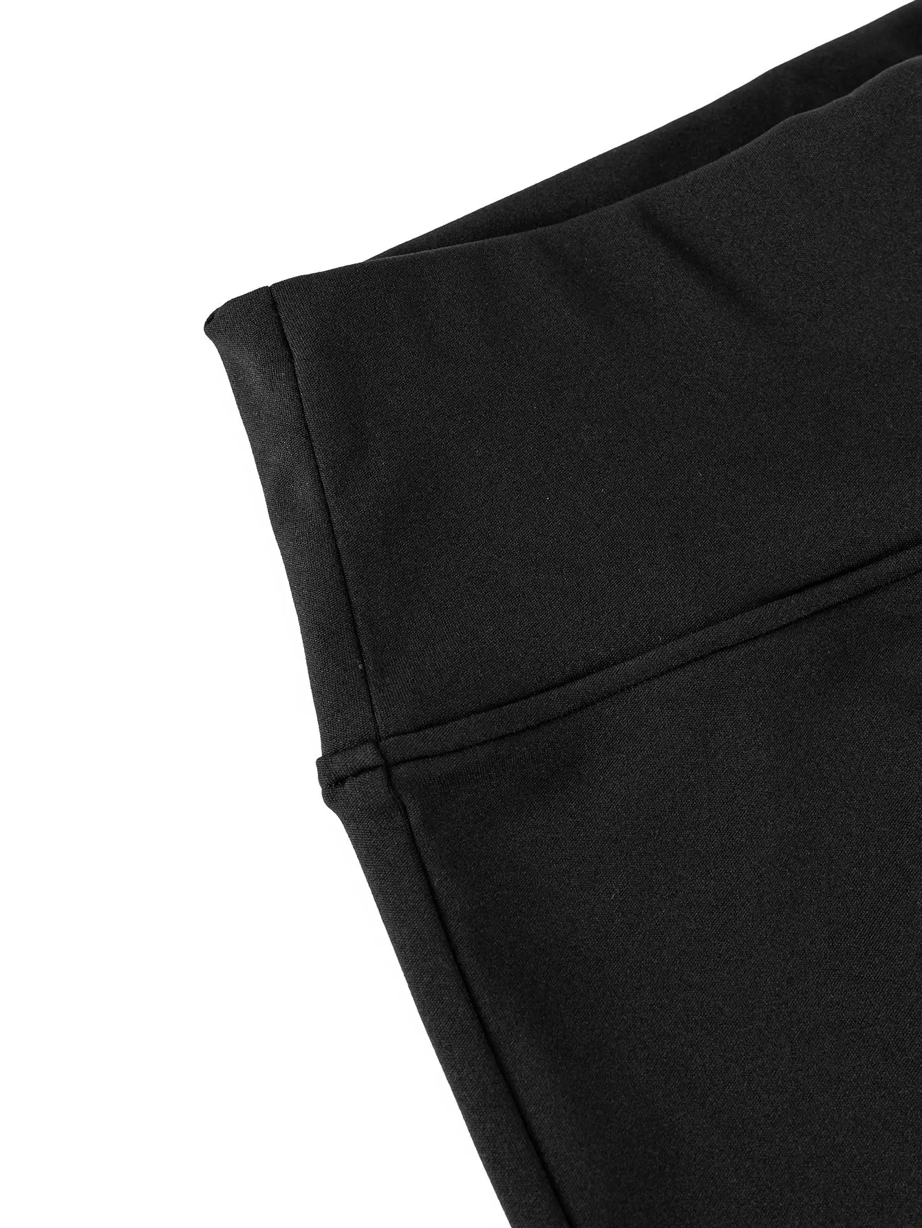 Women's Black High Waisted Flare Pants - Casual Chic Outfit #4