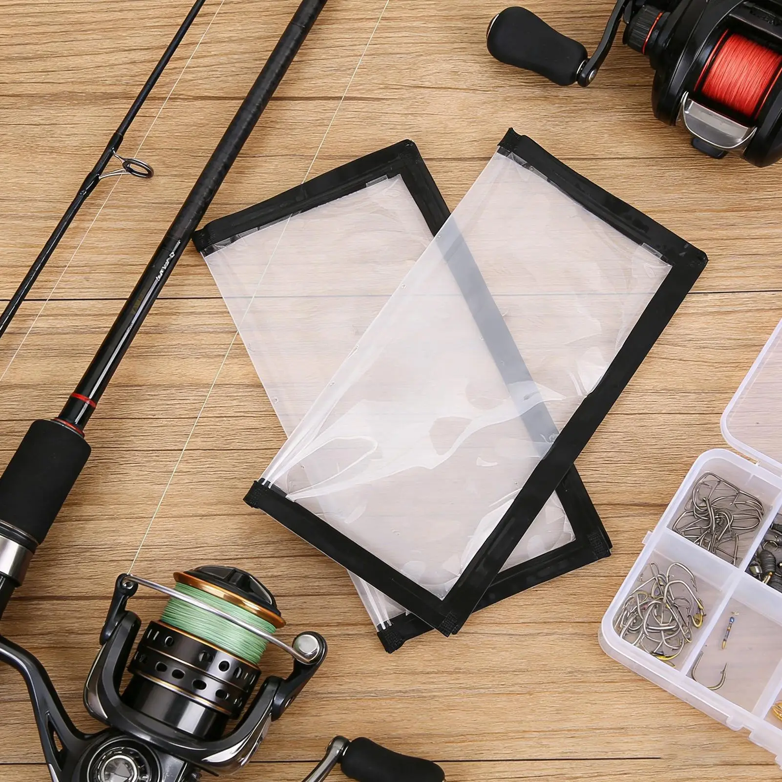 Transparent PVC Lure Bag Fishing Hook Protective Wraps Cover Case Bag Portable Bait Fishing Tackle Storage Bags